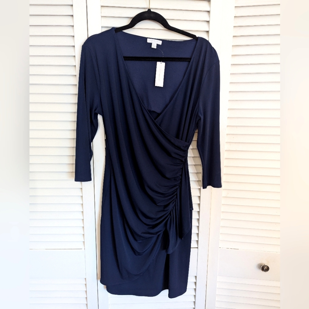 NWT New York & Co Navy Blue Dress